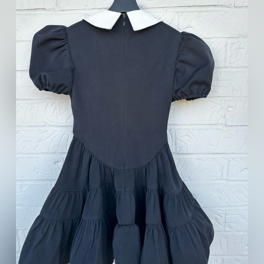 New Shushu/Tong Black Beaded Bow Minidress Size Small - Picture 3 of 16